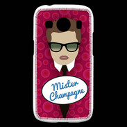 Coque Samsung Galaxy Ace4 Mister Champagne Chatain