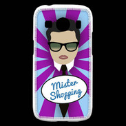 Coque Samsung Galaxy Ace4 Mister Shopping Brun