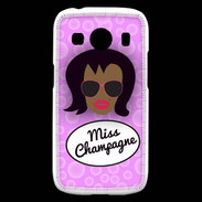 Coque Samsung Galaxy Ace4 Miss Champagne Black