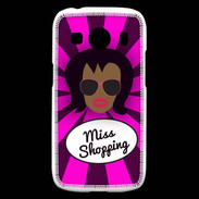Coque Samsung Galaxy Ace4 Miss Shopping Black