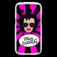 Coque Samsung Galaxy Ace4 Miss Swag Brune