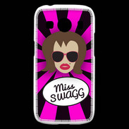 Coque Samsung Galaxy Ace4 Miss Swag Chatain