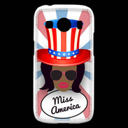 Coque Samsung Galaxy Ace4 Miss USA Black