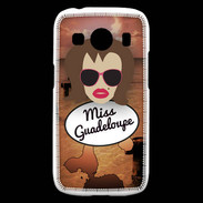 Coque Samsung Galaxy Ace4 Miss Guadeloupe Chatain