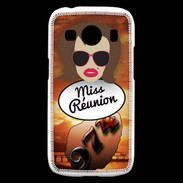 Coque Samsung Galaxy Ace4 Miss Réunion Chatain