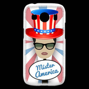 Coque Samsung Galaxy Ace4 Mister América Brun