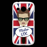 Coque Samsung Galaxy Ace4 Mister UK Chatain