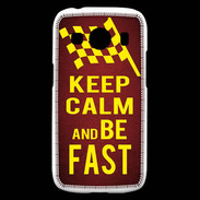 Coque Samsung Galaxy Ace4 Keep Calm and Be Fast Rouge