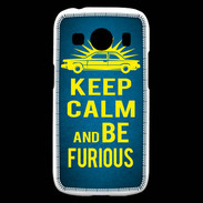 Coque Samsung Galaxy Ace4 Keep Calm and Be Furious Bleu
