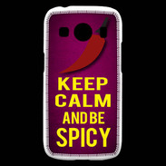 Coque Samsung Galaxy Ace4 Keep Calm and Be Spicy Rose