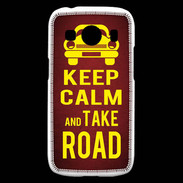 Coque Samsung Galaxy Ace4 Keep Calm and Take o road 2 Rouge