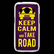 Coque Samsung Galaxy Ace4 Keep Calm and Take o road 2 Violet