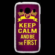 Coque Samsung Galaxy Ace4 Keep Calm and Be the First Rose