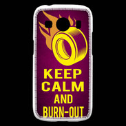 Coque Samsung Galaxy Ace4 Keep Calm and Burn Out Rose