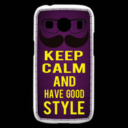 Coque Samsung Galaxy Ace4 Keep Calm and Have a good Style Violet