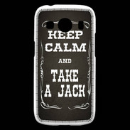 Coque Samsung Galaxy Ace4 Keep Calm and Take Jack Gris