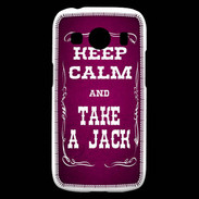 Coque Samsung Galaxy Ace4 Keep Calm and Take Jack Rose