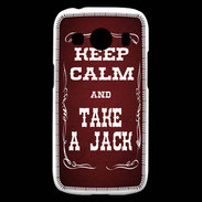 Coque Samsung Galaxy Ace4 Keep Calm and Take Jack Rouge