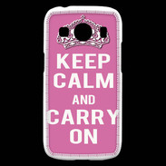 Coque Samsung Galaxy Ace4 Keep Calm and Carry on Rose