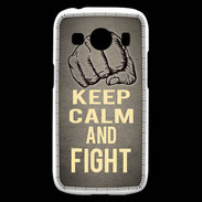 Coque Samsung Galaxy Ace4 Keep Calm and Fight Gris