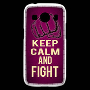 Coque Samsung Galaxy Ace4 Keep Calm and Fight Rose