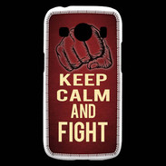 Coque Samsung Galaxy Ace4 Keep Calm and Fight Rouge