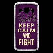 Coque Samsung Galaxy Ace4 Keep Calm and Fight Violet