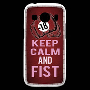Coque Samsung Galaxy Ace4 Keep Calm and Fist Rouge