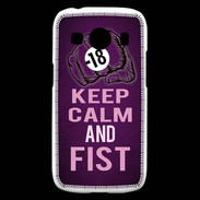 Coque Samsung Galaxy Ace4 Keep Calm and Fist Violet