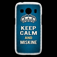 Coque Samsung Galaxy Ace4 Keep Calm and Miskine Bleu