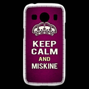 Coque Samsung Galaxy Ace4 Keep Calm and Miskine Rose