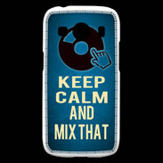 Coque Samsung Galaxy Ace4 Keep Calm and Mix that Bleu