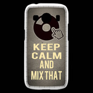 Coque Samsung Galaxy Ace4 Keep calm and Mix That Gris