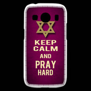 Coque Samsung Galaxy Ace4 Keep Calm and Pray jewish Rose