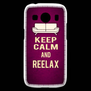 Coque Samsung Galaxy Ace4 Keep Calm and Reelax Rose