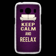 Coque Samsung Galaxy Ace4 Keep Calm and Reelax Violet