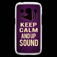 Coque Samsung Galaxy Ace4 Keep Calm and Up Sound Violet