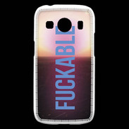Coque Samsung Galaxy Ace4 Fuckable bleu ZG