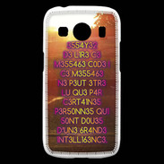 Coque Samsung Galaxy Ace4 Message codé ZG