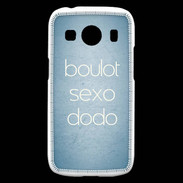 Coque Samsung Galaxy Ace4 Boulot Sexo Dodo Bleu ZG