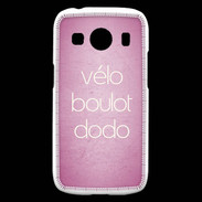 Coque Samsung Galaxy Ace4 Vélo Boulot Dodo Rose ZG
