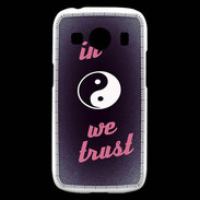 Coque Samsung Galaxy Ace4 In Zen We trust Rouge ZG