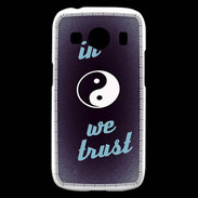 Coque Samsung Galaxy Ace4 In Zen We trust Bleu ZG
