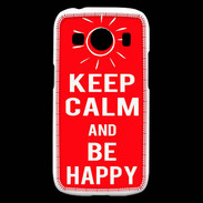 Coque Samsung Galaxy Ace4 Keep calm Be Crazy Rouge
