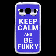 Coque Samsung Galaxy Ace4 Keep Calm Funky Bleu