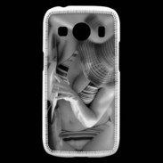 Coque Samsung Galaxy Ace4 DP Charme enNoir et blanc 