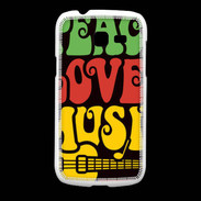 Coque Samsung Galaxy Fresh Peace Love Music