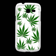 Coque Samsung Galaxy Fresh Feuille de cannabis sur fond blanc
