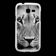Coque Samsung Galaxy Fresh Lion en noir et blanc