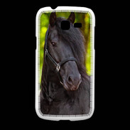 Coque Samsung Galaxy Fresh Portrait de cheval noir 10